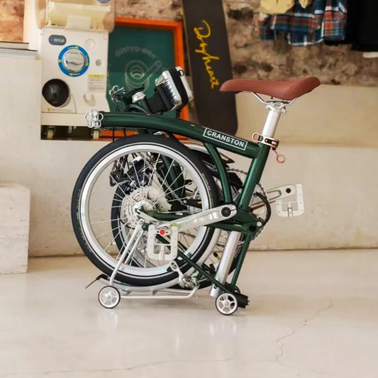 CRANSTON 16Inch Lightweight Folding Bike 9speed C Brake System M Handlebar Chrome-molybdenum Steel Frame Portable Bicycle
