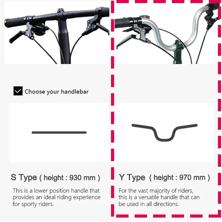 S9 16inch 9 Speed Tri-fold Folding Bike Aluminum Alloy Frame Disc Brake Lightweight Portable Adult Folding Bicycle