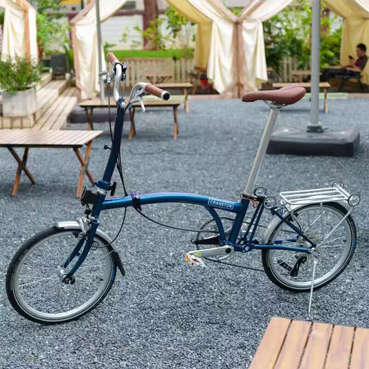 CRANSTON Lightweight Bike Folding Design 20Inch 9 Speed Full Shockingproof Frame Portable Outdoor MINI Bike