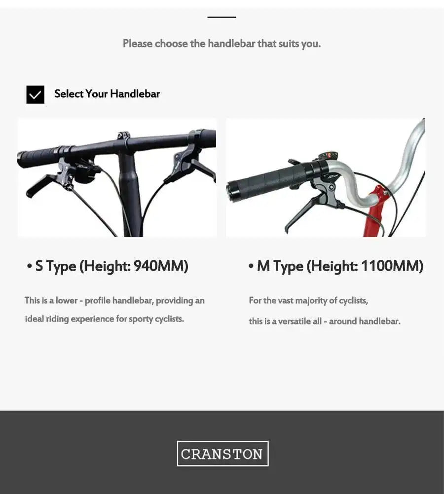 Cranston Ultra Portable 20'' 9-Speed Folding Bicycle Chromoly Steel Frame Dual C Brakes Bike Ideal for City Commute & Travel