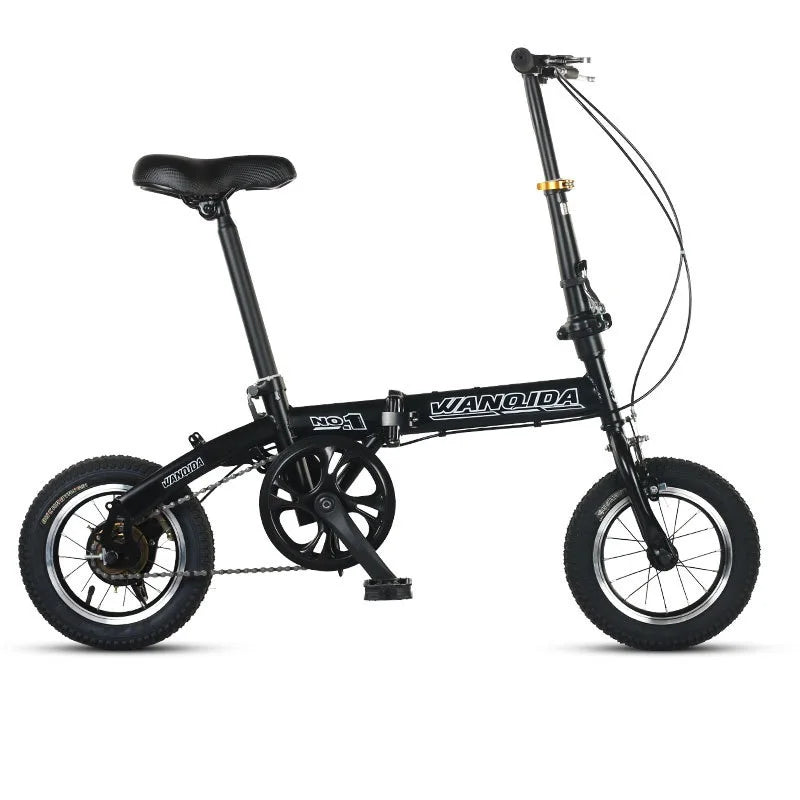12 Small Bike cycling City Mini Folding Bicycle For Male And Female Students Portable Ultra Light Transmission Disc Brakes