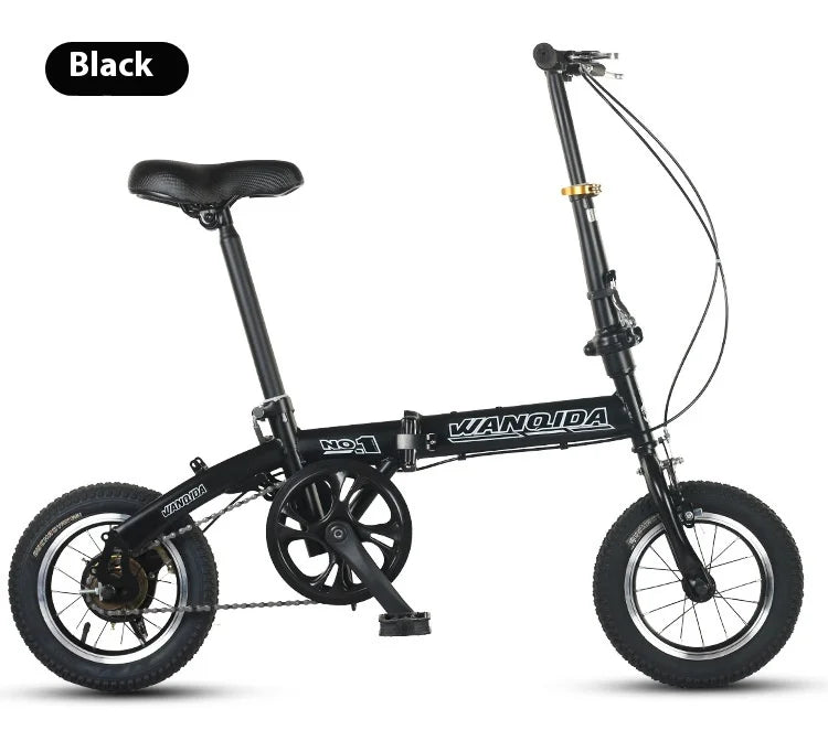 12 Small Bike cycling City Mini Folding Bicycle For Male And Female Students Portable Ultra Light Transmission Disc Brakes