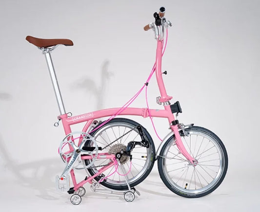 CRANSTON R9 Max 16-inch 9-speed Tri-folding Bike High Quality Steel Frame Light Weight Foldable Bike S bar M BAR Folding Bicycle