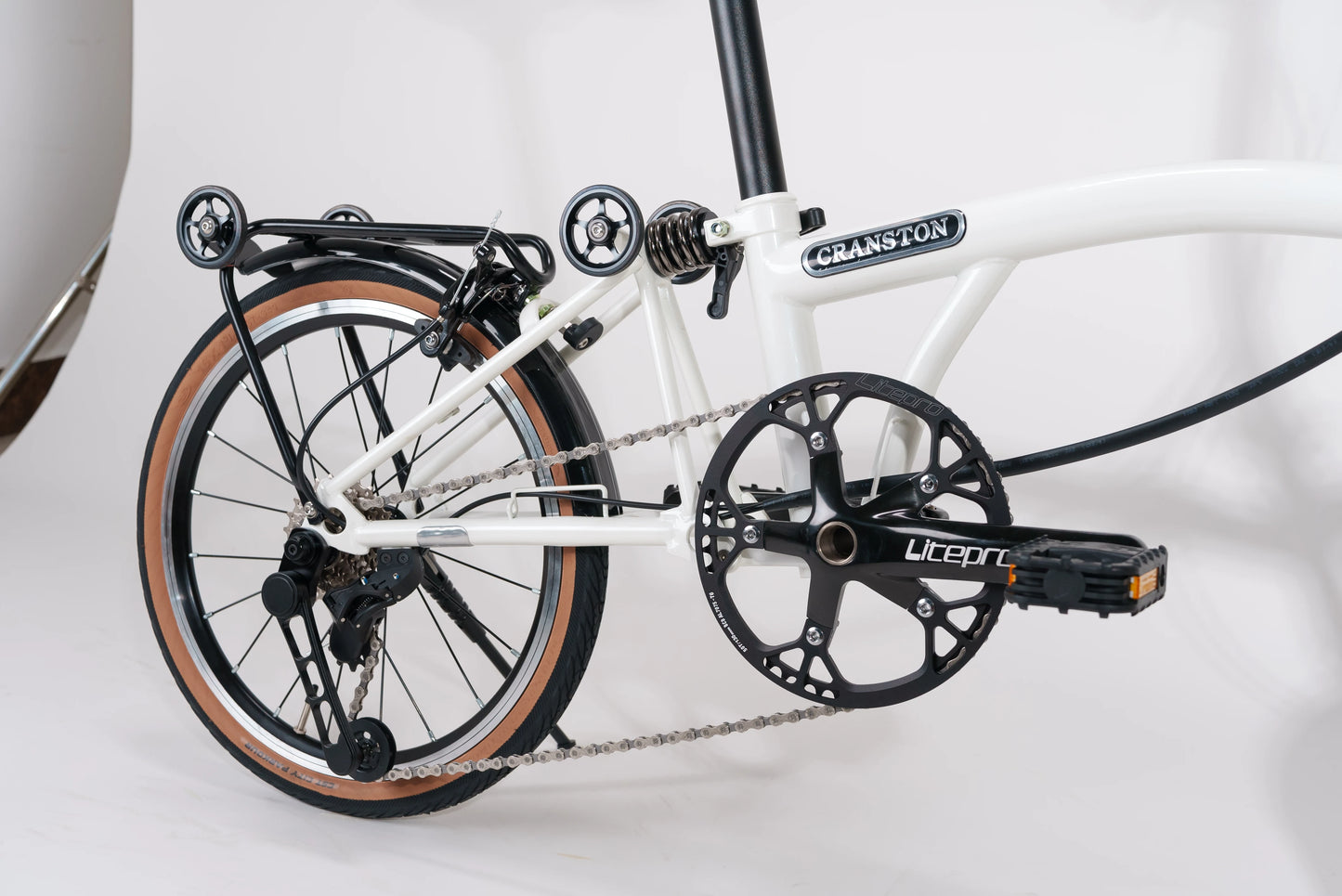 CRANSTON 16 Inch 7 Speed TRI-Folding Bicycle Y bar S bar Molybdenum Steel Frame Foldable Bike CR7 Light Weight Folding Bike