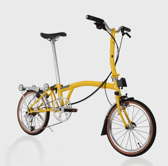 CRANSTON 16 Inch 7 Speed TRI-Folding Bicycle Y bar S bar Molybdenum Steel Frame Foldable Bike CR7 Light Weight Folding Bike