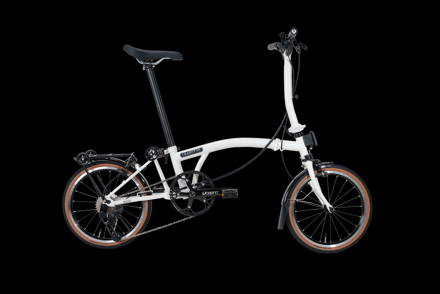 CRANSTON 16 Inch 7 Speed TRI-Folding Bicycle Y bar S bar Molybdenum Steel Frame Foldable Bike CR7 Light Weight Folding Bike