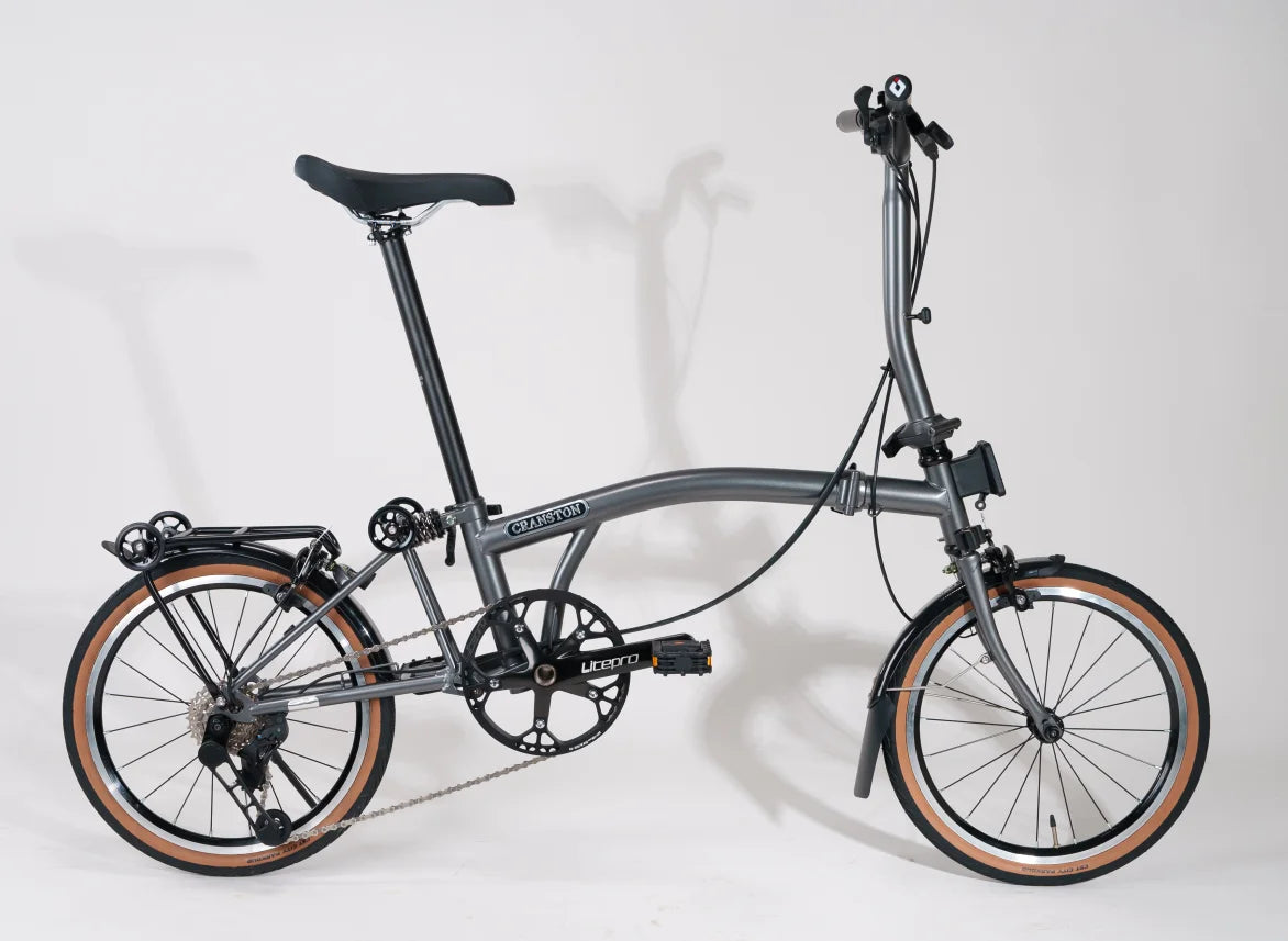 CRANSTON 16 Inch 7 Speed TRI-Folding Bicycle Y bar S bar Molybdenum Steel Frame Foldable Bike CR7 Light Weight Folding Bike