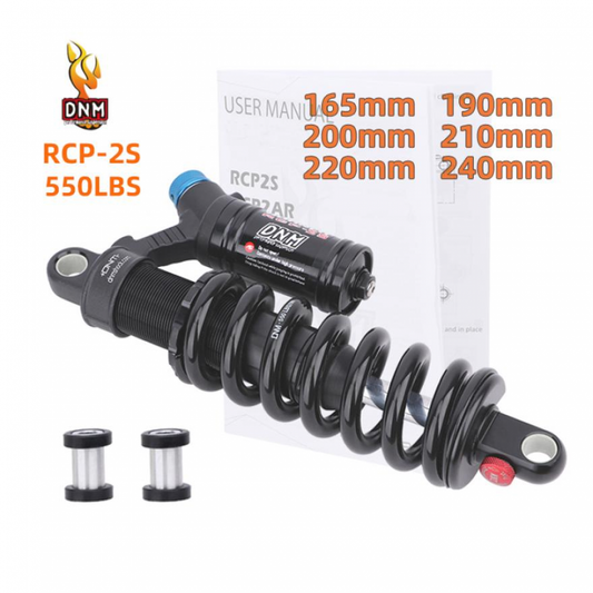 DNM RCP2S Rear Shock Absorber 550LBS Spring Soft Tail 190mm/200/210/220/240mm For AM/FR/DH MTB Bicycle Shock