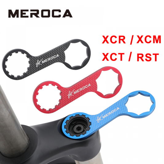 MEROCA MTB Bike Fork Shoulder Wrench Aluminum Alloy Bicycle Front Fork Repair Tools For XCR/XCT/XCM/RST Fork Cap Disassembly Kit