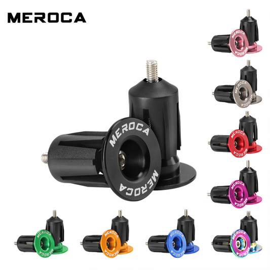 Meroca Mountain Bike Expansion Lock Plug Aluminum Alloy Road Bicycle Handlebar End Cover