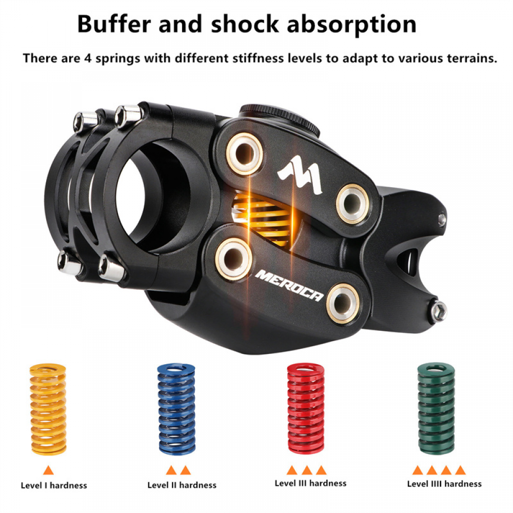 Meroca Mountain Bicycle 90MM Suspension Handlebar Stem Off-road Travel Grave Road Bike Four-bar Linkage Stem