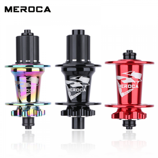 Meroca Mountain Bicycle 32 Holes 6bolts Disc Hub Bike QR Thru Axle 5 Bearing Hubs