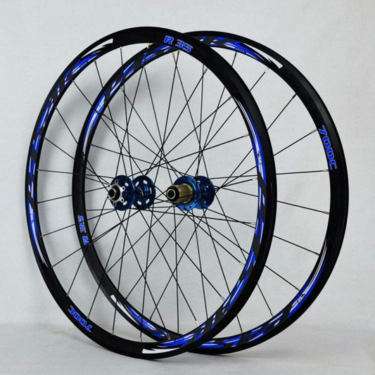 MEROCA R35 700C Road Bike Wheelset 29inch Disc Brake Cross Country Bicycle Wheel Set 30MM Rim Round Spoke Ultralight 1700g