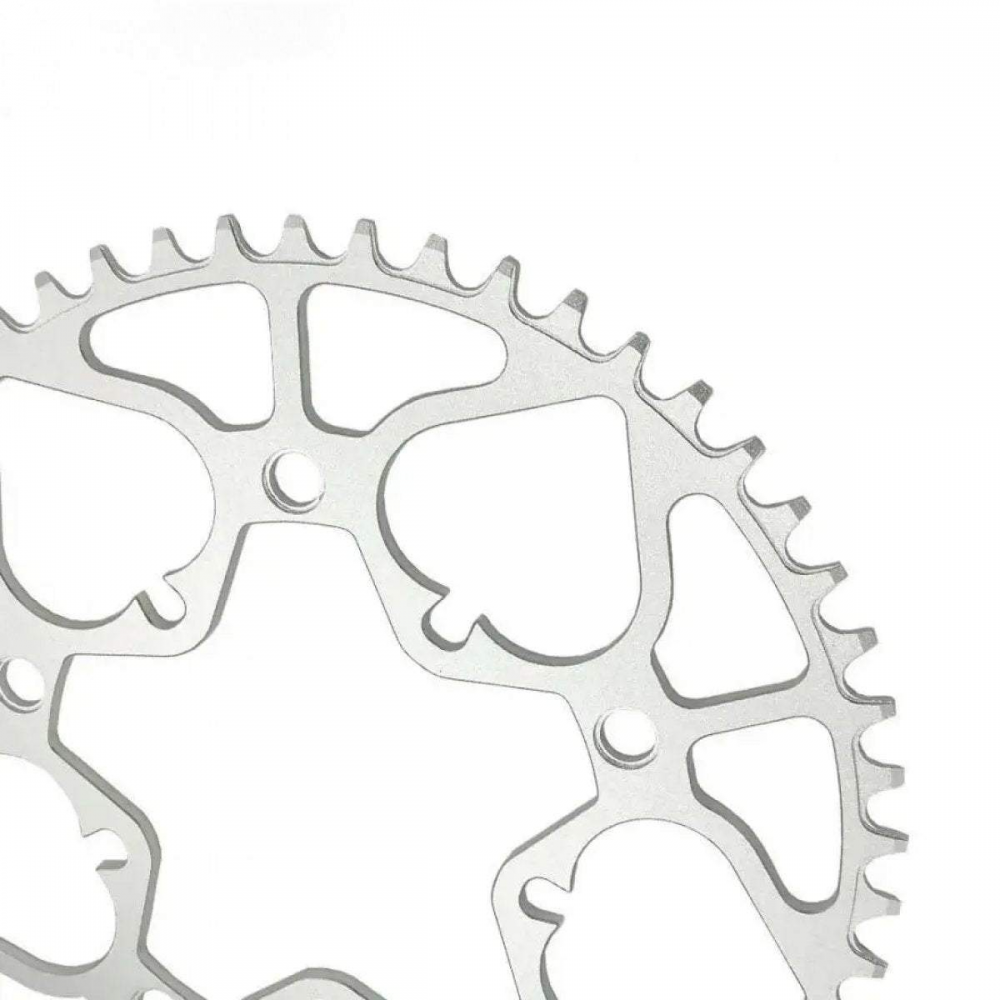 MEROCA 52 54T Spade Chainring For Brompton Bicycle Aluminum Alloy BCD130MM Silver Sprocket Folding Bike Chainwheel