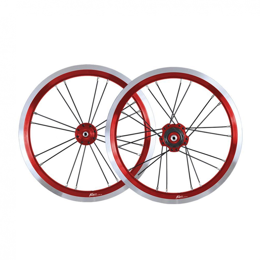 MEROCA 14 Inch Single Speed Wheels Folding Bike 74-85mm 20mm V/Disc Brake Wheel