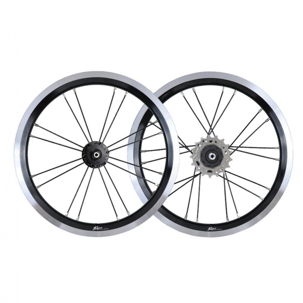 MEROCA 14 Inch External 3 Speed Wheel Folding Bike V/Disc Brake  Wheels Rims 74-85MM