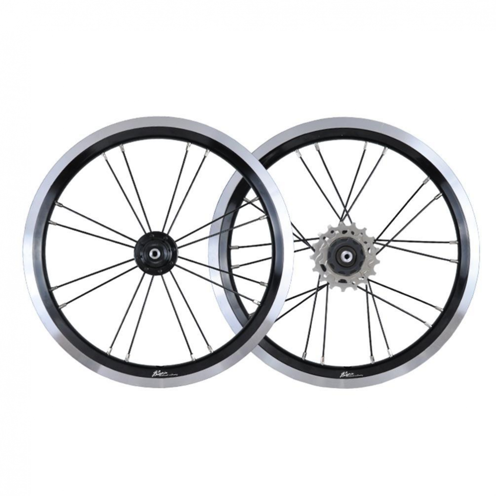 MEROCA 14 Inch External 3 Speed Wheel Folding Bike V/Disc Brake  Wheels Rims 74-85MM