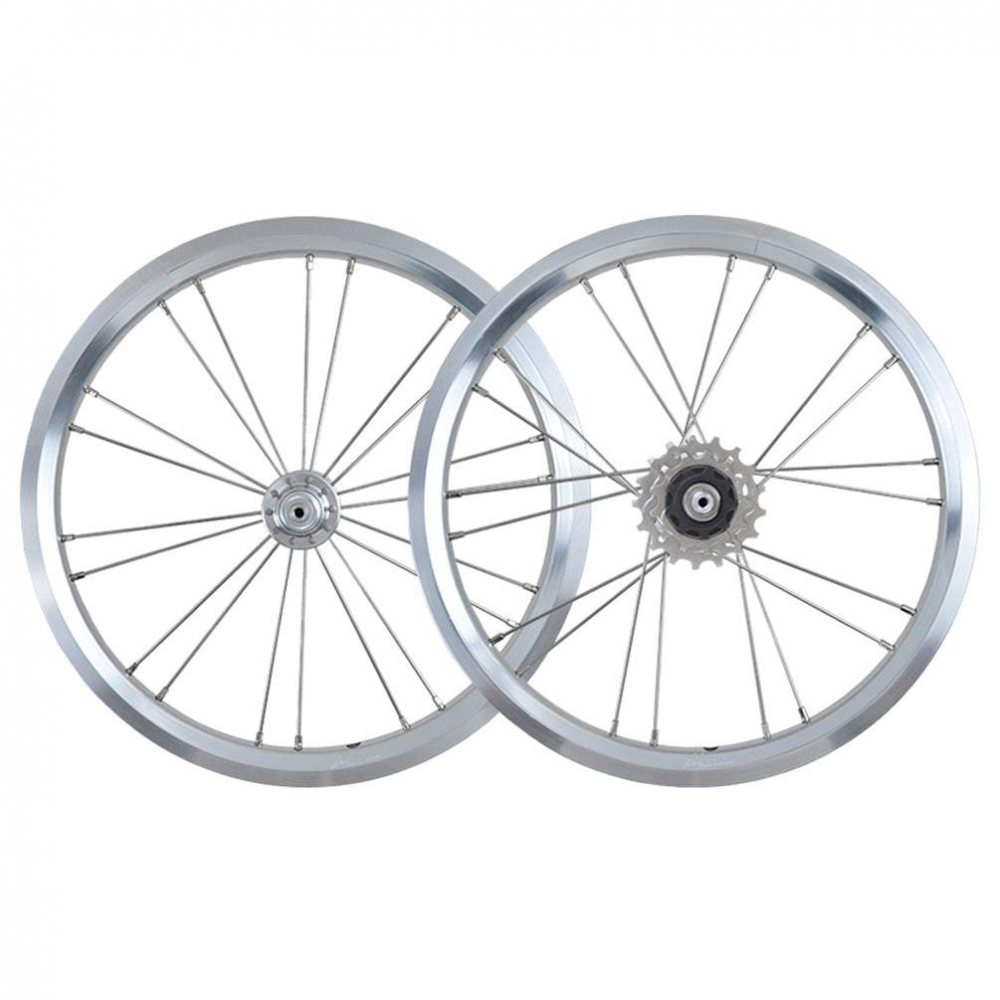 MEROCA 14 Inch External 3 Speed Wheel Folding Bike V/Disc Brake  Wheels Rims 74-85MM