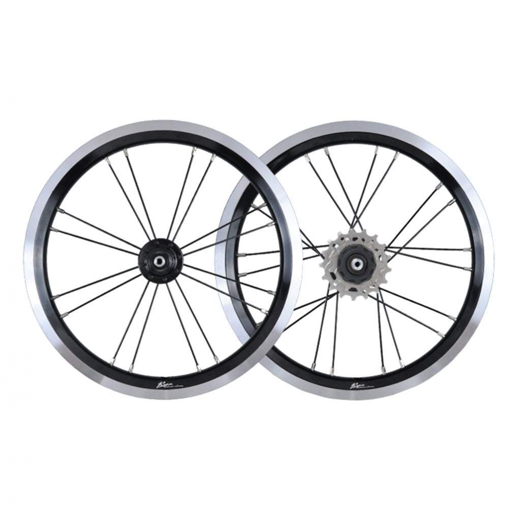 MEROCA 14 Inch External 3 Speed Wheel Folding Bike V/Disc Brake  Wheels Rims 74-85MM