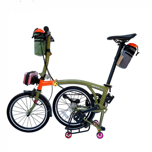 Meroca Water Bottle Holder Front Frame Rack Bag Seatpost Cage Holder For Brompton Bicycle