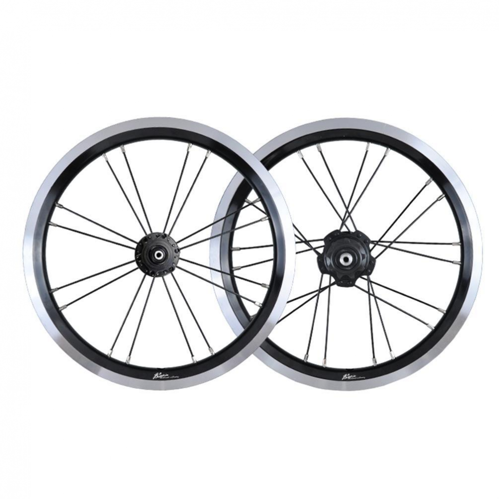 MEROCA 16 Inch Single Speed Wheels Folding Bike 74-85mm 20mm V/Disc Brake Wheel