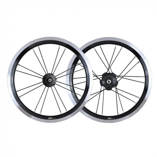 MEROCA 16 Inch Single Speed Wheels Folding Bike 74-85mm 20mm V/Disc Brake Wheel