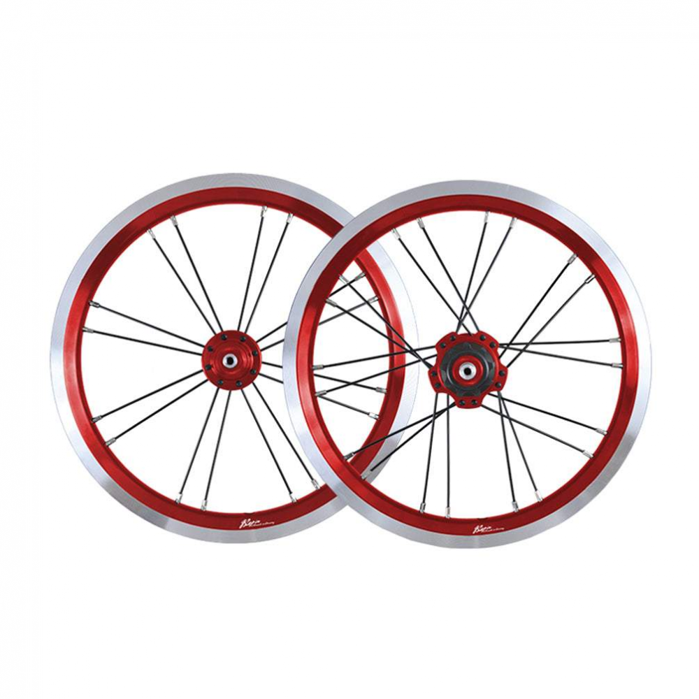 MEROCA 16 Inch Single Speed Wheels Folding Bike 74-85mm 20mm V/Disc Brake Wheel