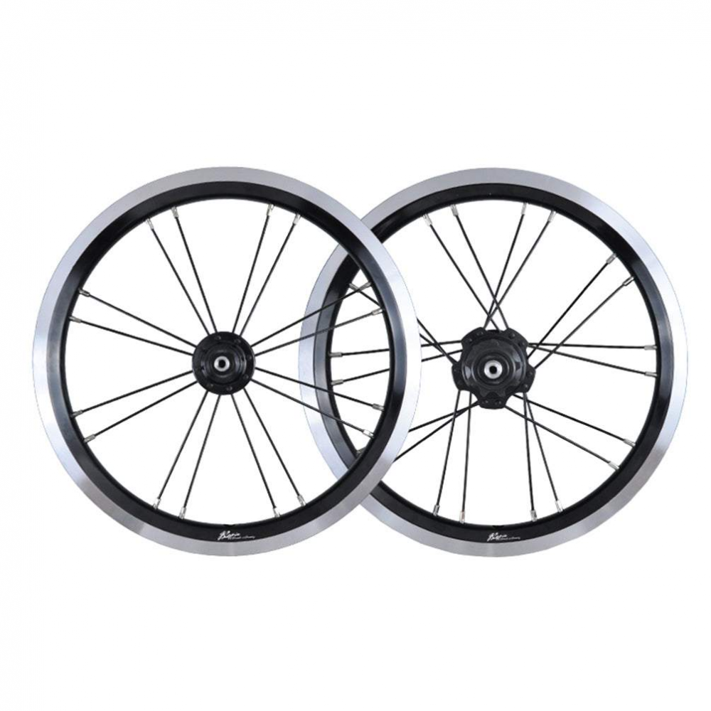 MEROCA 16 Inch Single Speed Wheels Folding Bike 74-85mm 20mm V/Disc Brake Wheel