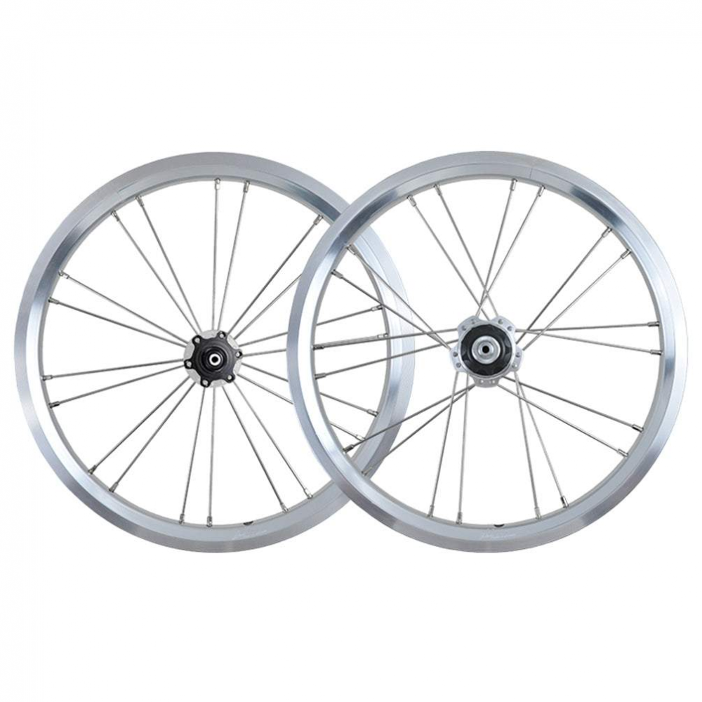 MEROCA 16 Inch Single Speed Wheels Folding Bike 74-85mm 20mm V/Disc Brake Wheel