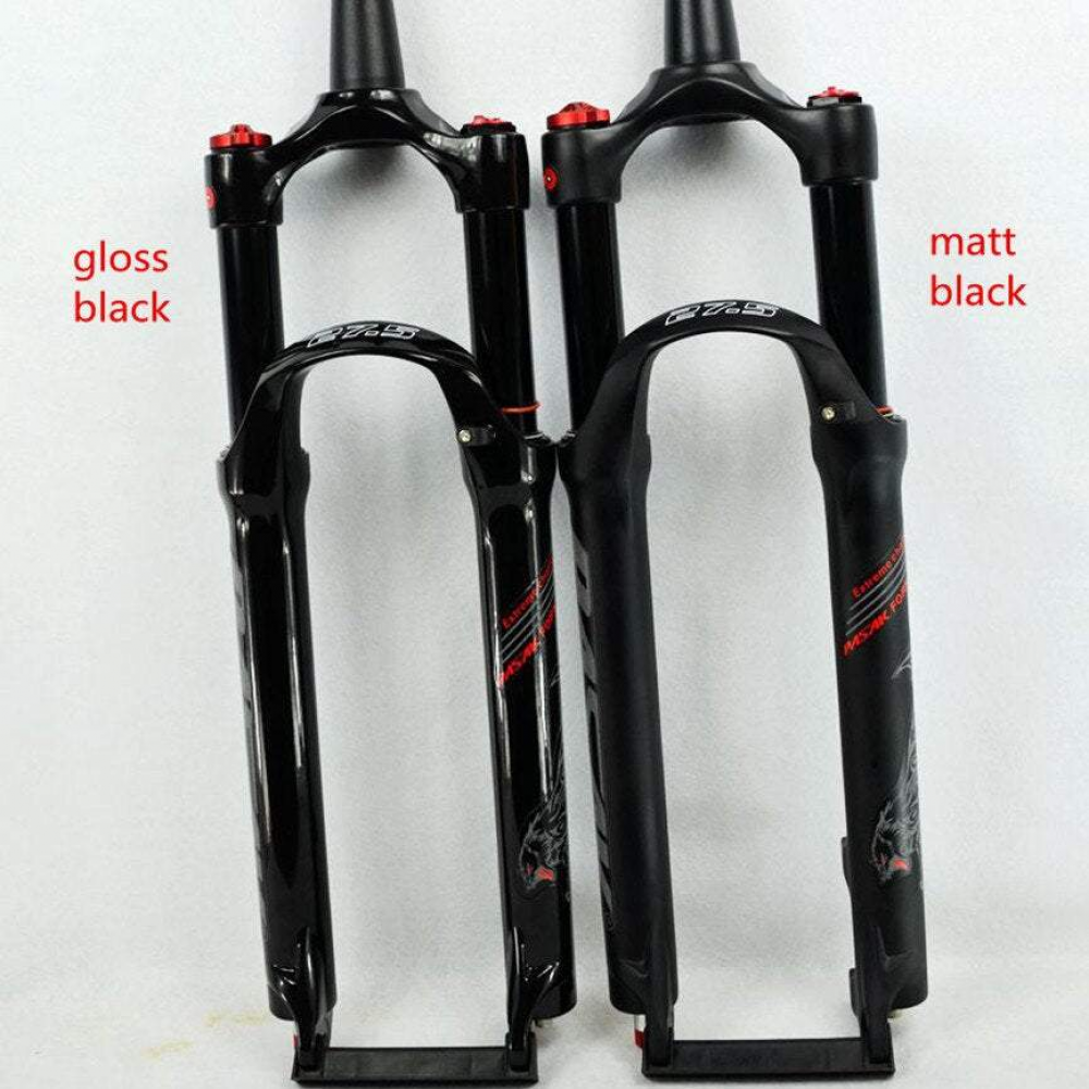 MEROCA Mountain Bike Tapered  Front Fork Suspension 26/27.5/29inch 1-1/2 39.8 Gas Air Forks Oil Damping Line Lock Disc Brake