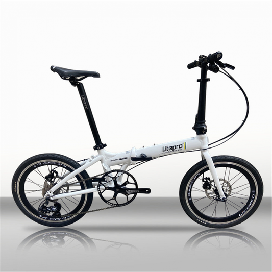 MEROCA Litepro 20Inch Folding Bike Aluminum Alloy Frame External 10Speed Disc Brake Bicycle