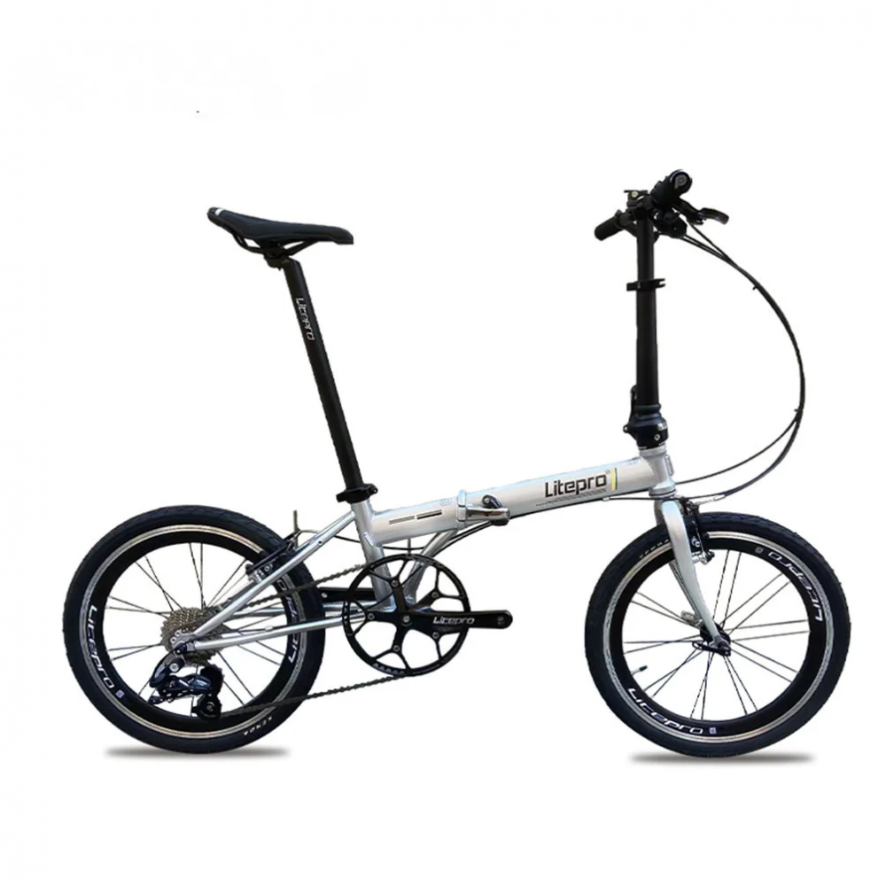 MEROCA Litepro 20Inch Folding Bike V Brake External 10Speed Bicycle Steel Frame Portable Vehicl