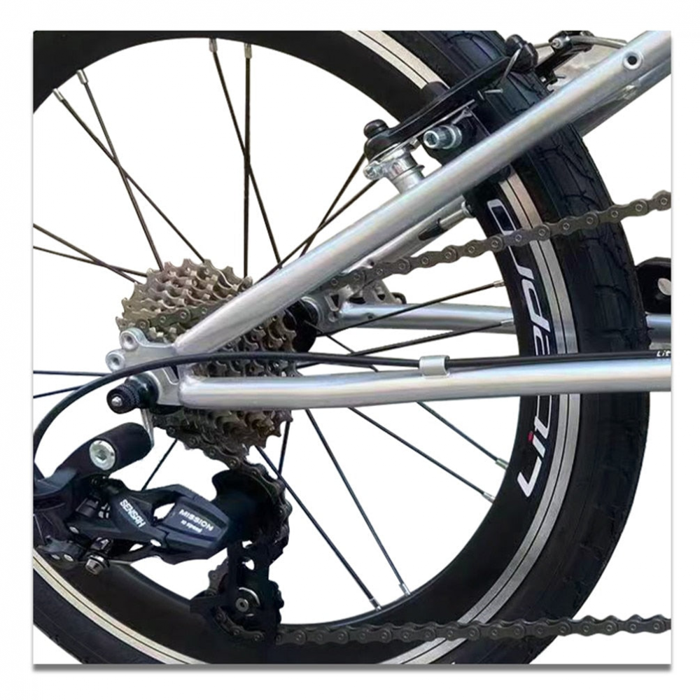MEROCA Litepro 20Inch Folding Bike V Brake External 10Speed Bicycle Steel Frame Portable Vehicl