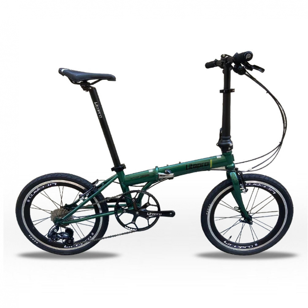 MEROCA Litepro 20Inch Folding Bike V Brake External 10Speed Bicycle Steel Frame Portable Vehicl
