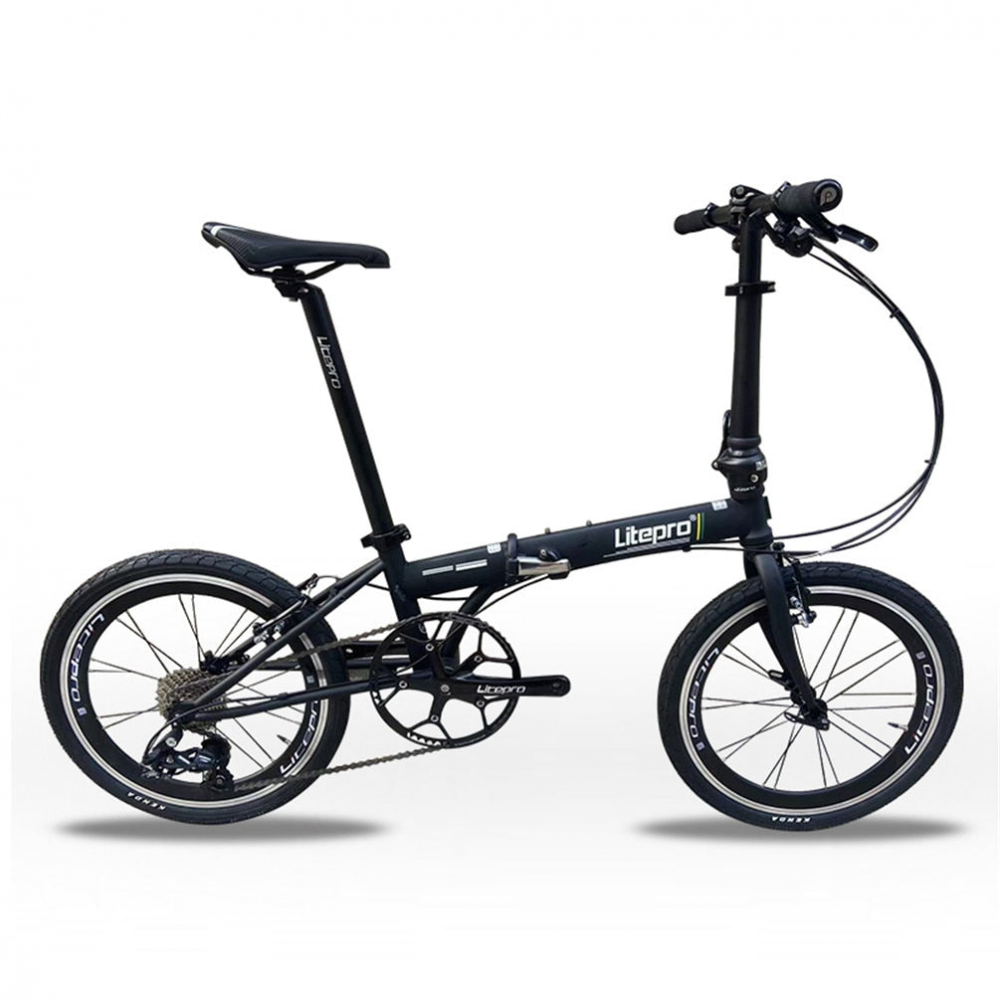 MEROCA Litepro 20Inch Folding Bike V Brake External 10Speed Bicycle Steel Frame Portable Vehicl