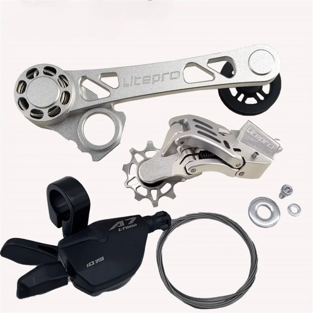 Meroca Litepro External 7Speed Chain Tensioner DIP Shifter For Brompton Bike Aluminum Alloy Rear Derailleurs Transmission
