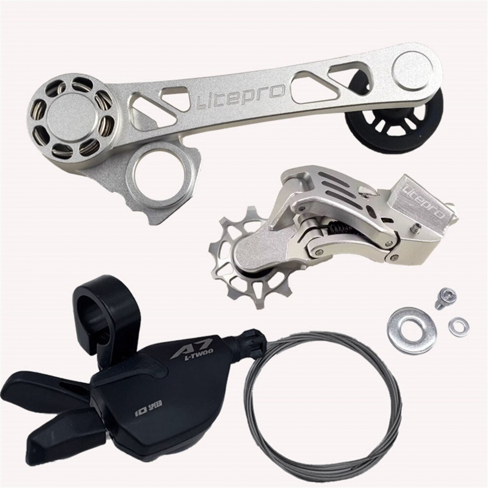 Meroca Litepro External 7Speed Chain Tensioner DIP Shifter For Brompton Bike Aluminum Alloy Rear Derailleurs Transmission
