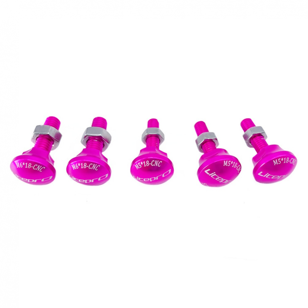 Meroca Litepro For Birdy 2 3 Bicycle Front Wheel Fixing Screw Aluminum Alloy  Folding Bike Rear Fork Fixing Bolts 5Pcs