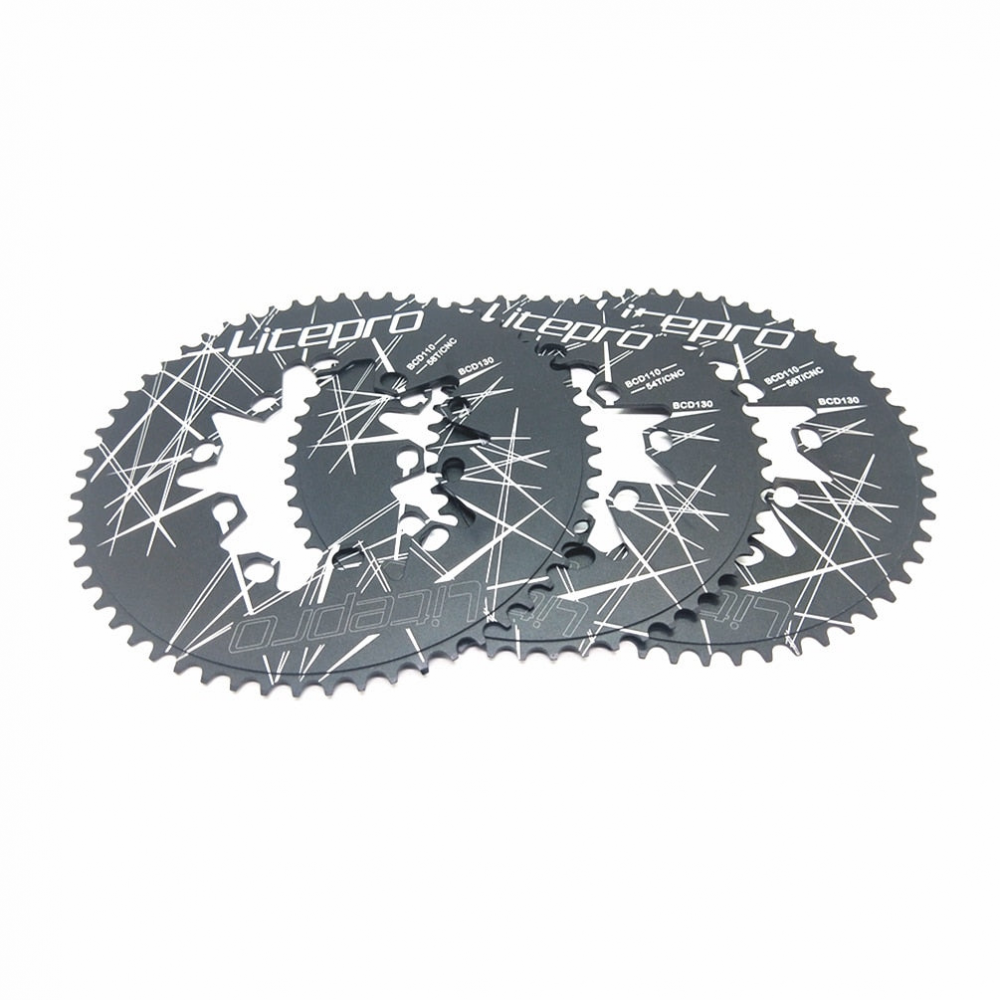 Meroca Litepro Oval Double BCD 110/130MM Chainring