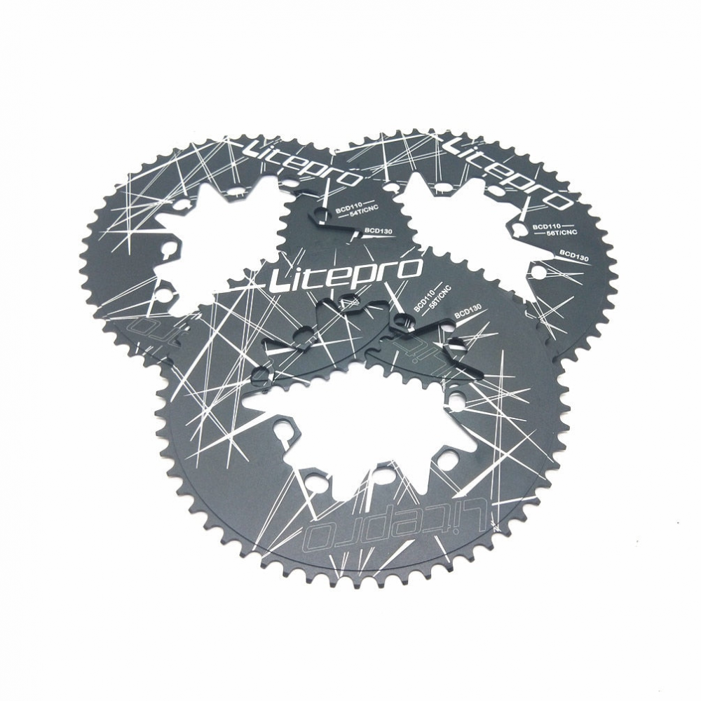 Meroca Litepro Oval Double BCD 110/130MM Chainring