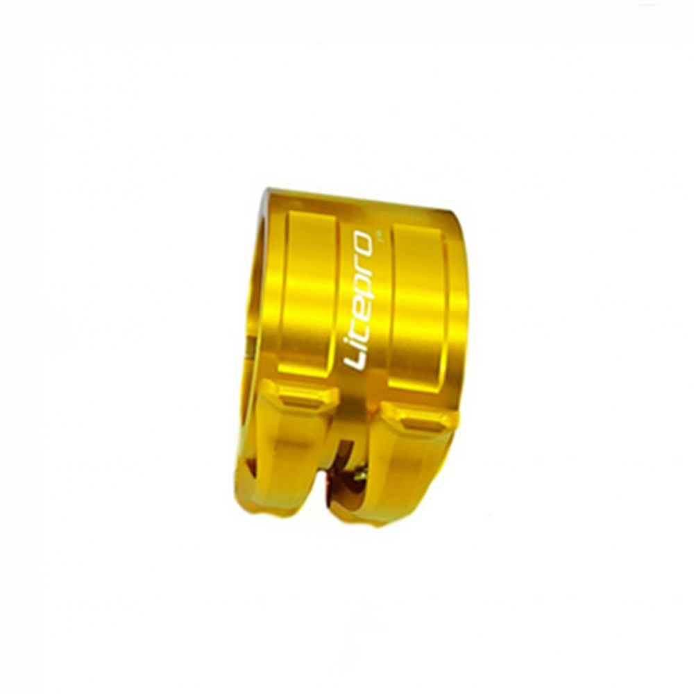 Meroca Litepro Seat Tube Clip Double-layer Adjustment Buckle Titanium Shaft QR Seatpost Bundle Seat Rod Clamp For Birdy Bicycle