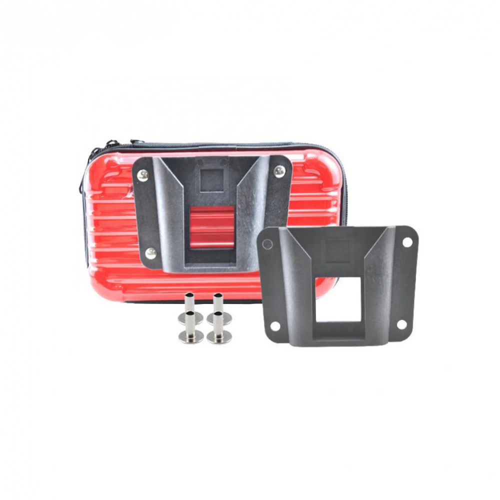 DIY Pig Nose Bag Adapter Hard Shell Storage Panniers Plastic Holder Buckle With Screws For Brompton Bicycle