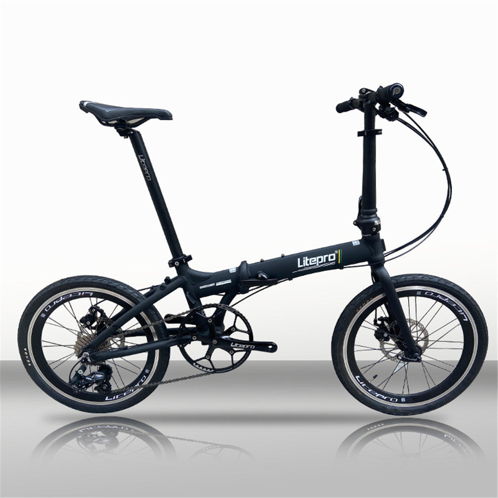MEROCA Litepro 20Inch Folding Bike Aluminum Alloy Frame External 10Speed Disc Brake Bicycle