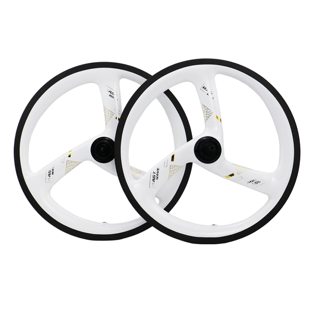 Blast Wave 16Inch 349 Carbon Fibre Wheels For Brompton Bike Central Lock Rim Brake Ceramic Hub 74x112mm 12Speed Wheelset