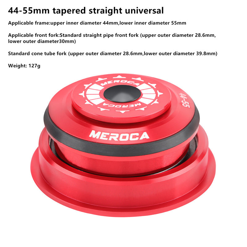 Meroca Mountain Bicycle Dual Bearing Headset Road Bike Straight Tapered Tube Fork Headset