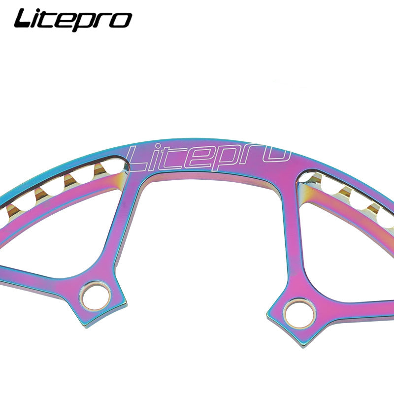 MEROCA Litepro Electroplating Color With Guard Folding Bike Chainring