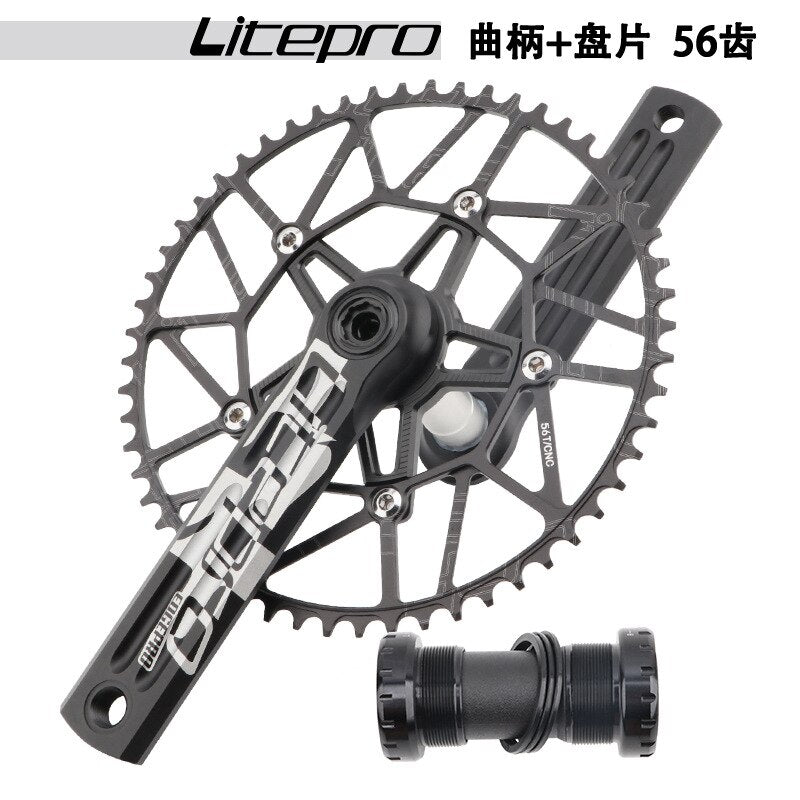 MEROCA Litepro Edgepro Electroplating Integrated Crankset & Chainring