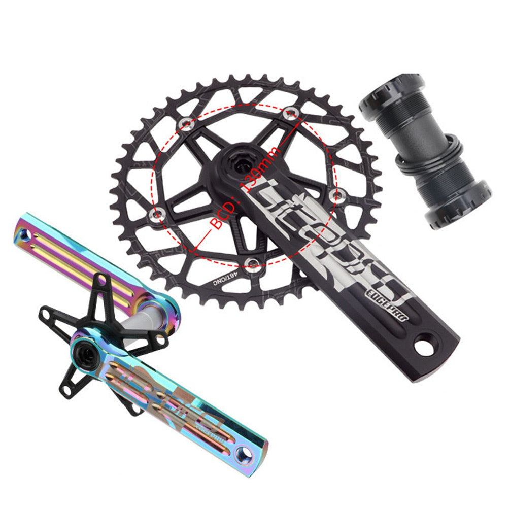MEROCA Litepro Edgepro Electroplating Integrated Crankset & Chainring