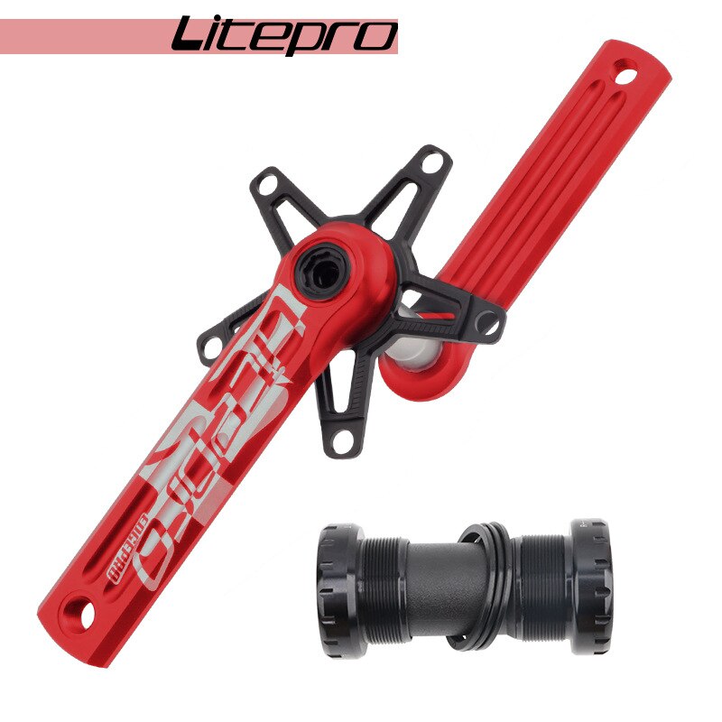 MEROCA Litepro Edgepro Electroplating Integrated Crankset & Chainring