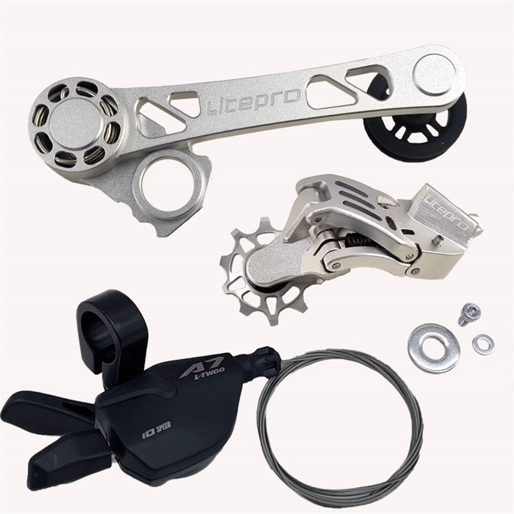 Meroca Litepro External 7Speed Chain Tensioner DIP Shifter For Brompton Bike Aluminum Alloy Rear Derailleurs Transmission